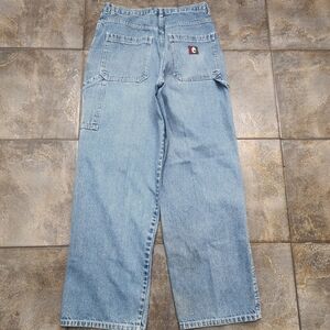 Vintage Y2K Retro Blues Men's 33x32 Baggy Denim Carpenter Skater Blue Jeans